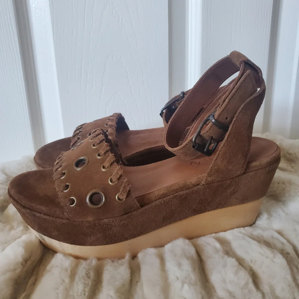 All Saints Yuki Suede Flatforms